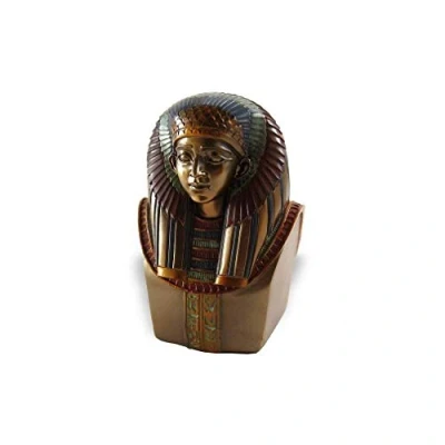 Imagen de lachineuse Busto Rey Escorpio 11,5 cm decoración egipcia Estatuilla Decorativa Figura de Estatua Dios Egipcio faraón Bronce Idea Regalo Original Interior