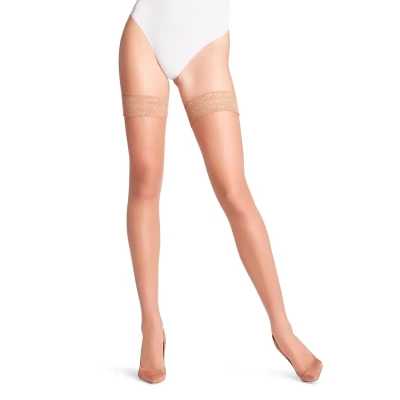 Imagen de FALKE Shelina 12 DEN W STU ultra transparente unicolor 1 par, Medias Mujer, Color piel (Powder 4169), L