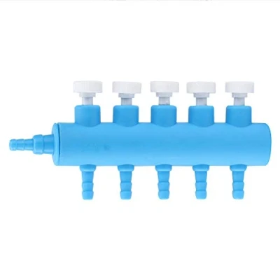Imagen de Divisor de flujo aire del acuario Válvula control tanque peces Distribuidor oxígeno Accesorios bomba (5 vías 1PCS)