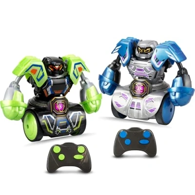 Imagen de Silverlit Robot Kombat Tornado Figura de Control Remoto Golpes superpotentes a 360 Apunta al corazón tu adversario para ponerle nocautar hasta 4 Jugadores Partir 5 años 86884