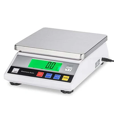 Imagen de Bonvoisin Balanza de Precisión Báscula Digital Laboratorio con Función Conteo para Uso Lab Escuela Joyería Oro Cocina + Certificado CE (7.5kg, 0.1g)