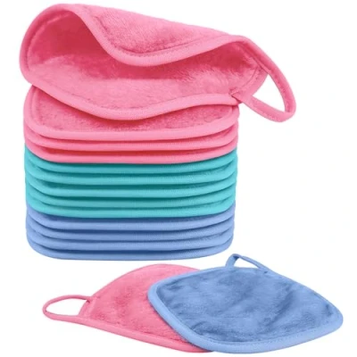 Imagen de Nineigh 15pcs Toalla Desmaquillante, 15 x cm Facial Desmaquillante de Microfibra, Reutilizable para Viajes Diarios cosméticos, Multicolor