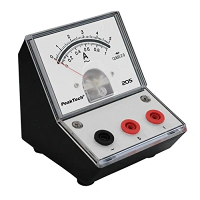 Imagen de PeakTech P 205 09 corriente Medidor/amperímetro analógico/Medidor con espejo Escala 0... 1 A/5 A AC