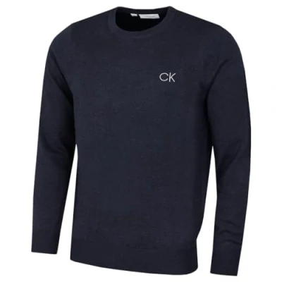Imagen de Calvin Klein Hombre Cuello Redondo Tour Comfort Golf Suéter Armada Marl L