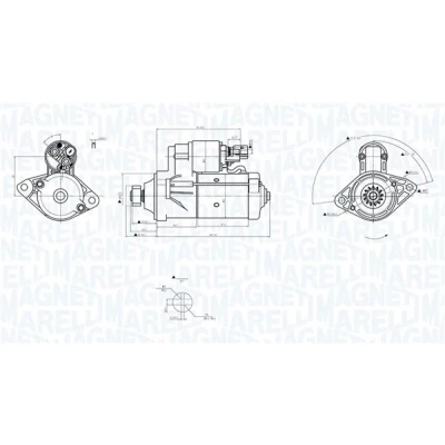 Imagen de Motor de arranque MAGNETI MARELLI 063726156010