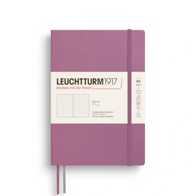 Imagen de LEUCHTTURM1917 372201 Cuaderno (tamaño mediano, A5, tapa blanda, 123 páginas numeradas), diseño de rosa pálido