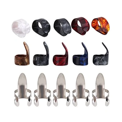 Imagen de 15Pcs Púa de Guitarra, Pulgar Dedo índice Púas Accesorio Protector