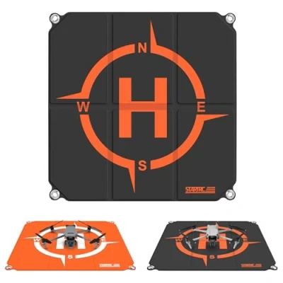 Imagen de STARTRC Drone Landing Pad,65cm(25) Plegable rápido portátil Universal Alfombrilla de Aterrizaje para DJI Air 2S,Mavic 2,Mavic Mini 2 Pro/Zoom,Phantom 4/3,DJI FPV,Holy Stone