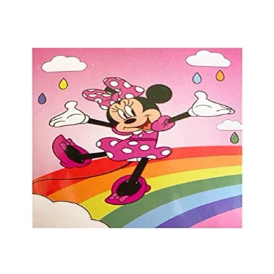 Imagen de Aymax Manta Polar Minnie Mouse Arco Iris 140 X 100 CM