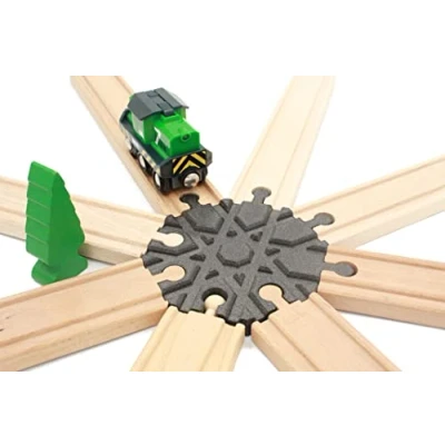 Imagen de Locorico Cruce para tren de madera (8 vías)