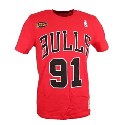 Imagen de Mitchell &amp; Ness NBA Chicago Bulls TEE Dennis Rodman Equipación de clubes, Hombre, Talla: Small, Red