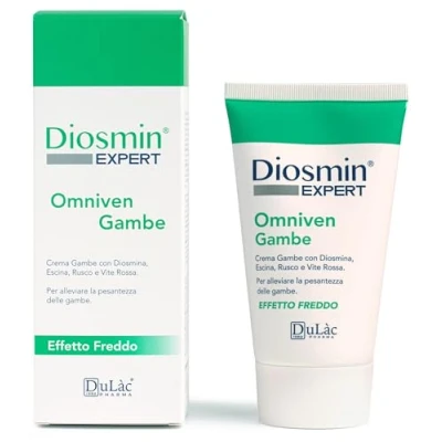 Imagen de Dulàc Crema Gel Efecto Frío para Piernas Cansadas Omniven Gambe 150ml, Circulación, Varices, Arañas Vasculares, Inquietas y Hinchadas, con Diosmina, Mentol Flavonoides
