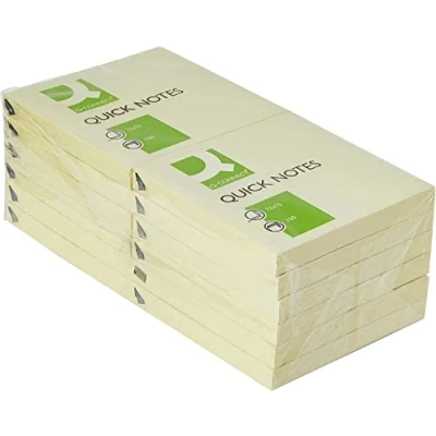 Imagen de Bloc de notas adhesivas quita y pon q connect 76x76 mm con 100 hojas