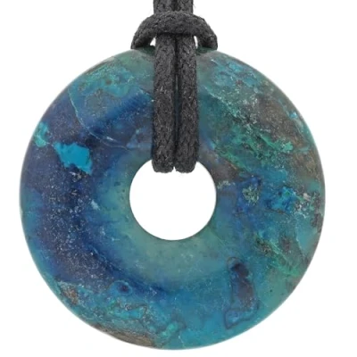 Imagen de Lebensquelle Plus Chrysokoll Edelstein Donut Ø 30 mm Seguidores