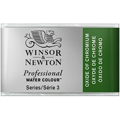 Imagen de Winsor &amp; Newton Acuarela Profesional Pintura De Acuarela, Alta Luminosidad, Resistente a la Luz, Calidad Archivo, Godet, Color Oxido Cromo
