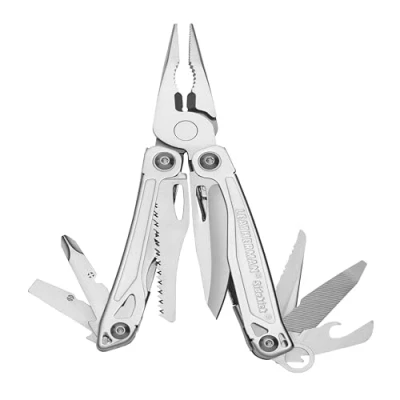 Imagen de Leatherman Sidekick Multiherramienta de bricolaje con 14 herramientas, bloqueo, sierra, alicates, destornilladores y un abrebotellas, en acero inoxidable una funda nylon