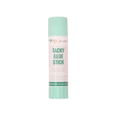 Imagen de Craftelier Tacky Glue Stick Barra de Pegamento Multiusos Extrafuerte para Proyectos Scrapbooking y otras Manualidades No tóxico Secado Transparente, Flexible Resistente Cantidad 21 gr