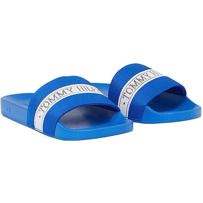 Imagen de Tommy Hilfiger Pool Slide FW0FW07556, Chancla Deslizable Mujer, Azul (Ultra Blue), 36 EU