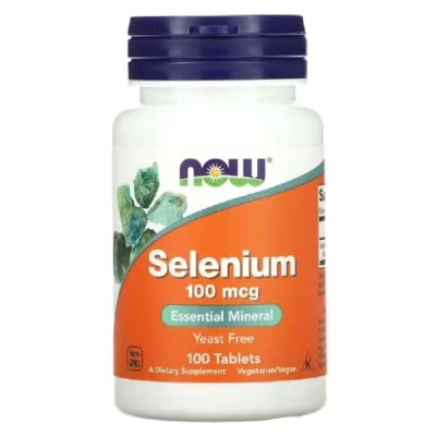 Imagen de Now Foods SELENIUM 100 mcg Selenio Oligoelemento de alta dosis para protección antioxidante tabletas