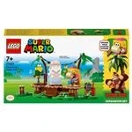 Imagen de LEGO Super Mario Set de Expansión: Jaleo en la Jungla con Dixie Kong Las Figuras y Squawks el Loro, Juguete Construcción para Combinar Pack Inicial 71421