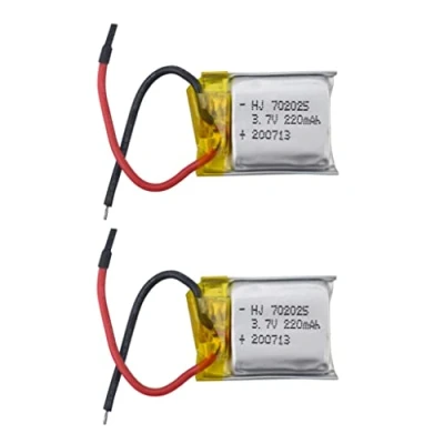 Imagen de ZYGY 2PCS 3.7V 220mAh batería de Litio para HS190 901HS SYMA S107 S107G S108G S109G 901S 901H X300C LF606 SG800 S9 Mini Cuadricóptero Repuesto Paquete RC Drone