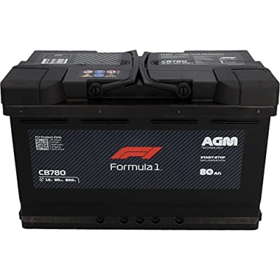 Imagen de batería de coche fórmula 1 AGM 80 Ah/760A CB780, ciclo profundo, sin mantenimiento, arranque 12V