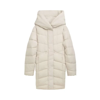 Imagen de TOM Tailor Puffer MIT Kapuze Abrigo de invierno, Mujer, Talla: Small, Dusty beige