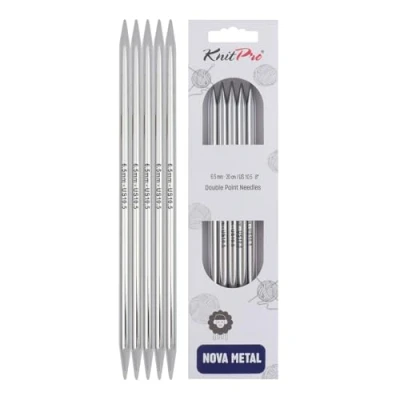 Imagen de Knit Pro Agujas para Calcetines KnitPro Nova Metal (20cm x 6.50mm) 1 Unidad
