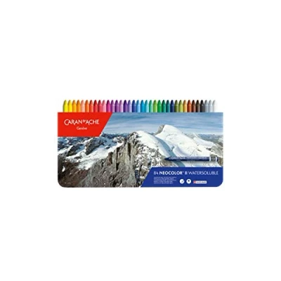 Imagen de Caran D&#039;ache Neocolor II Juego de ceras color (84 unidades, caja metálica)