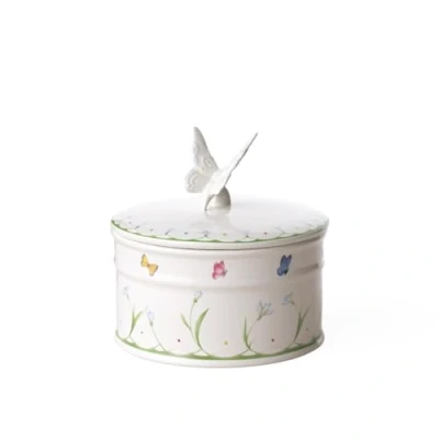 Imagen de Villeroy &amp; Boch Colourful Spring Tarro, Porcelana, Blanco/Multicolor, Bote (L), Gotas de Nieve, 16 cm