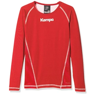 Imagen de Kempa Attitude Longsleeve Camiseta de Entrenamiento, Hombre, Rojo, XXL