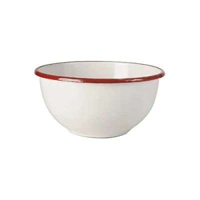 Imagen de Ibili Bol Bordeaux 20 CM, Stainless Steel, Blanco/Rojo, x 11.5 cm