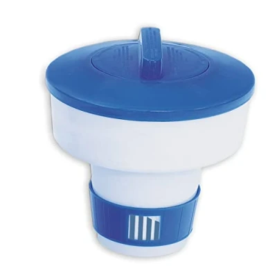 Imagen de PRODUCTOS QP Dosificador de Cloro Flotante, Dispensador para Piscinas, Mantenimiento Piscina, Tamaño Mediano Azul