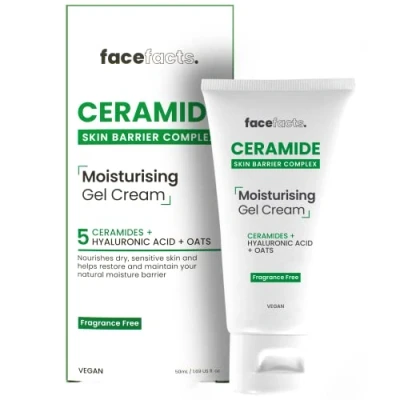 Imagen de Face Facts Ceramide Gel Crème Hydratant Apaise et renforce la peau 50 ml