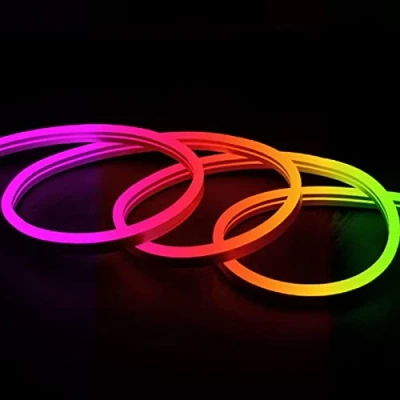 Imagen de EUROXANTY Tira Led Flexible Neon para Empotrar Con Fuente Alimentación Strip Light Cocina Interior 5 Metros RGB