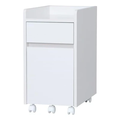 Imagen de Iris Ohyama, Mueble de almacenaje / con repisa Escritorio repisas y ruedas escritorio, Diseño, oficina, estudio Chest of Drawer FDK 3059 Roble Blanco