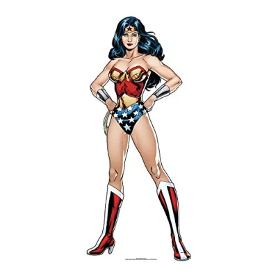 Imagen de STAR CUTOUTS Wonder Woman DC Card Board Cut out, Cartón, Multicolor, 92 x 40 cm