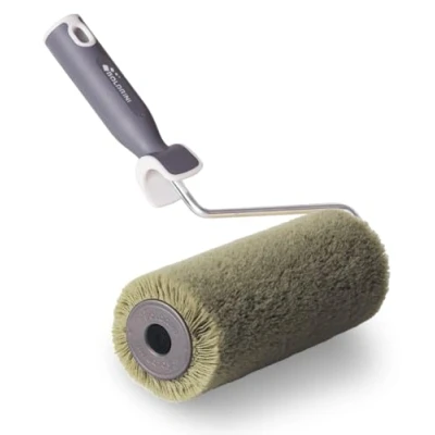 Imagen de Boldrini Rodillo para pintura profesional, con mango de 23 cm, ideal paredes y techos, interior o exterior, fabricado en Italia