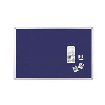 Imagen de BoardsPlus Tablero De Anuncios Con Marco Aluminio, 90x60 cm, Azul