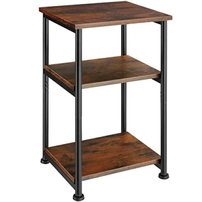 Imagen de TecTake Mesa Auxiliar Memphis 34x30x59cm, mobiliario para Salon, de sofá, mesilla Noche (Madera Industrial Oscura)