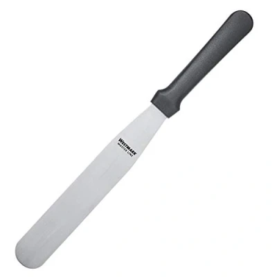 Imagen de Westmark Paleta profesional de respostería para esparcir/confeccionar, Recta, Flexible, Tamaño la hoja: 3 x 18 cm, Longitud: 30 Acero inoxidable/plástico, Master Line, Negro/Plata, 31212270