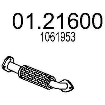 Imagen de MTS 01.21600 Tubo de escape 420 posterior para silenciador FORD: Focus Mk1 Hatchback, Berlina, Familiar