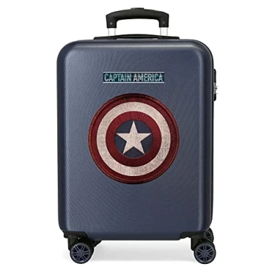 Imagen de Marvel Captain America, Maleta De Cabina Rígida 55cm Niños, Azul (Blue), Media