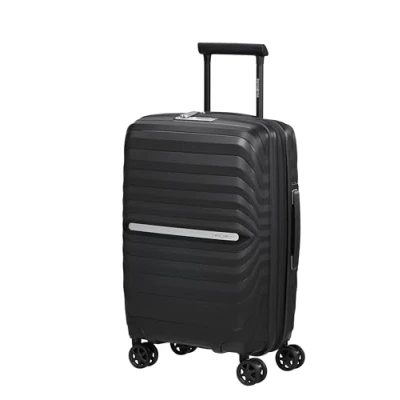 Imagen de Samsonite Neo Flux Spinner S Slim, Equipaje de Mano Ampliable, 55 cm, 39/45 L, Negro (Black)