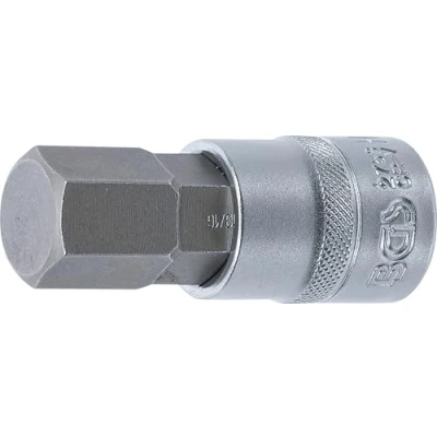 Imagen de BGS 2753 Punta de vaso entrada 12,5 mm (1/2&quot;) hexágono interior 13/16&quot;