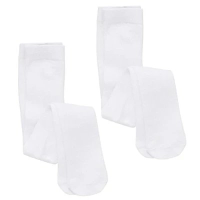 Imagen de WB SOCKS 2 pares de medias blancas lisas para bebé, blanco, 6 12 meses