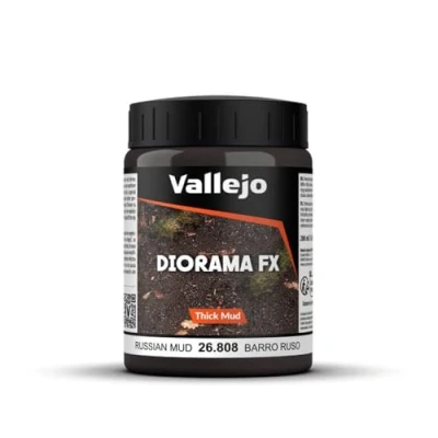 Imagen de Vallejo Weathering Effects Pintura Acrílica Ruso de Grosor Barro Acabado Realista, 200ml. para Simular Texturas u Oxido Modelismo
