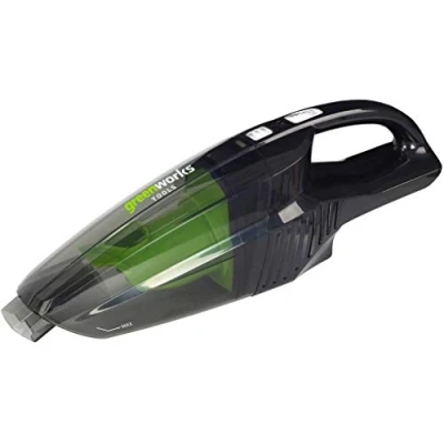 Imagen de Greenworks Aspiradora de mano batería G24HV (sistema 2 filtros Li Ion 24 V velocidades para uso húmedo y seco sin ni cargador)