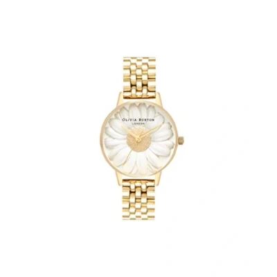 Imagen de Olivia Burton Reloj Analógico de Cuarzo para mujer con Correa en Acero Inoxidable dorado OB16FS100