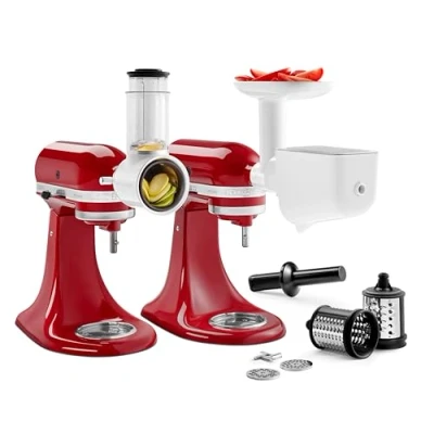 Imagen de KitchenAid 5KSM2FPPC Kit DE Accesorios OMNIFOOD (5KSMFGA + 5KSMFVSP 5KSMVSA), Acero